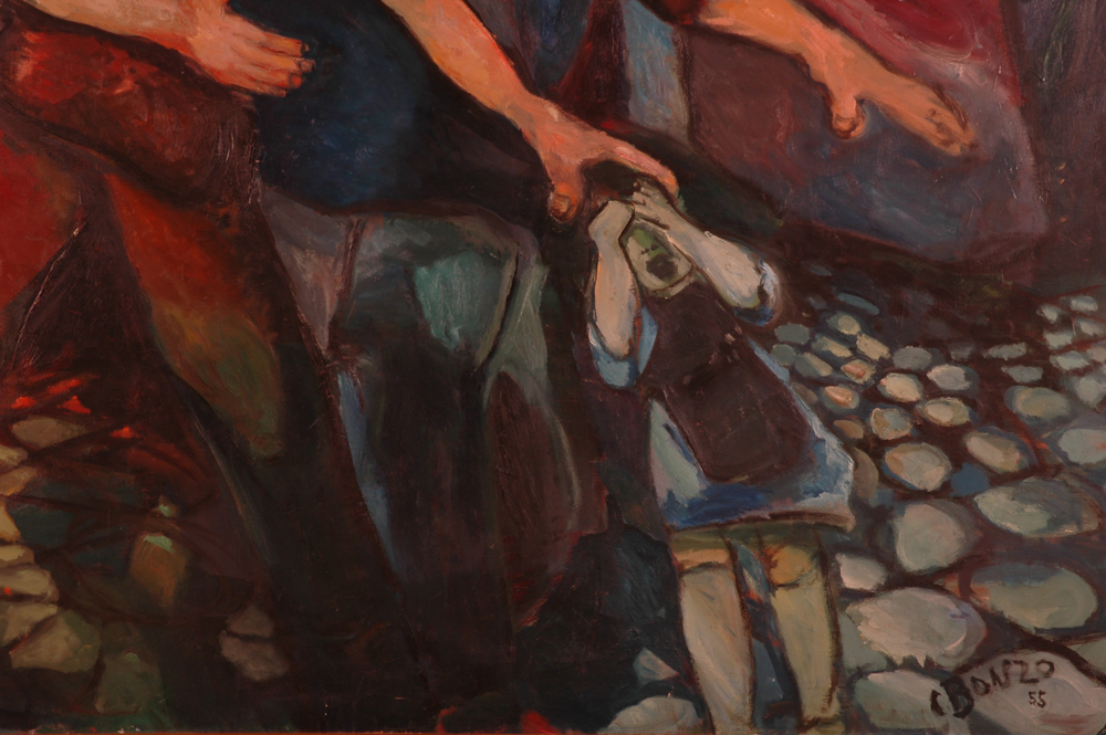 "Le Cataclysme" (détail), huile sur toile, 200 x 200 cm, 1955.