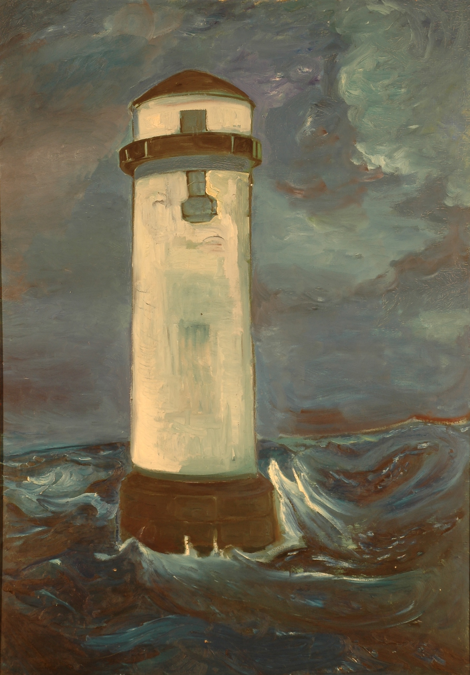 "La Sirène de brume", huile sur toile, 200 x 130 cm, 1957.